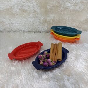مزه خوری سرامیک بیضی گوشفیلی بسته 12 عددی کد 9172