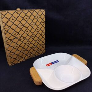 اردو خوری سرامیکی  متوسط دسته چوبی کد 225