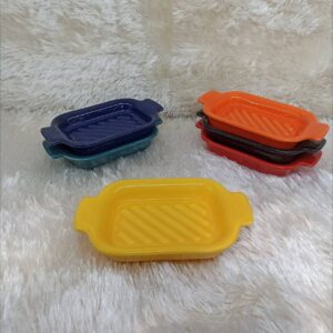 ظرف مزه خوری مستطیل گوشفیلی بسته 12 عددی کد 9171