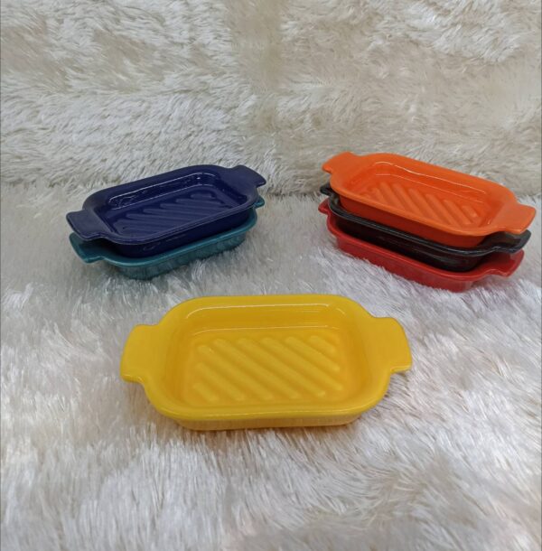 ظرف مزه خوری مستطیل گوشفیلی بسته 12 عددی کد 9171