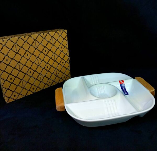 ظرف اردو خوری دسته چوبی بزرگ کد 216
