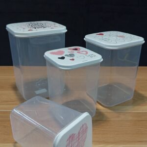 ست ظرف غذا بارانا مربع بلند کد 39025