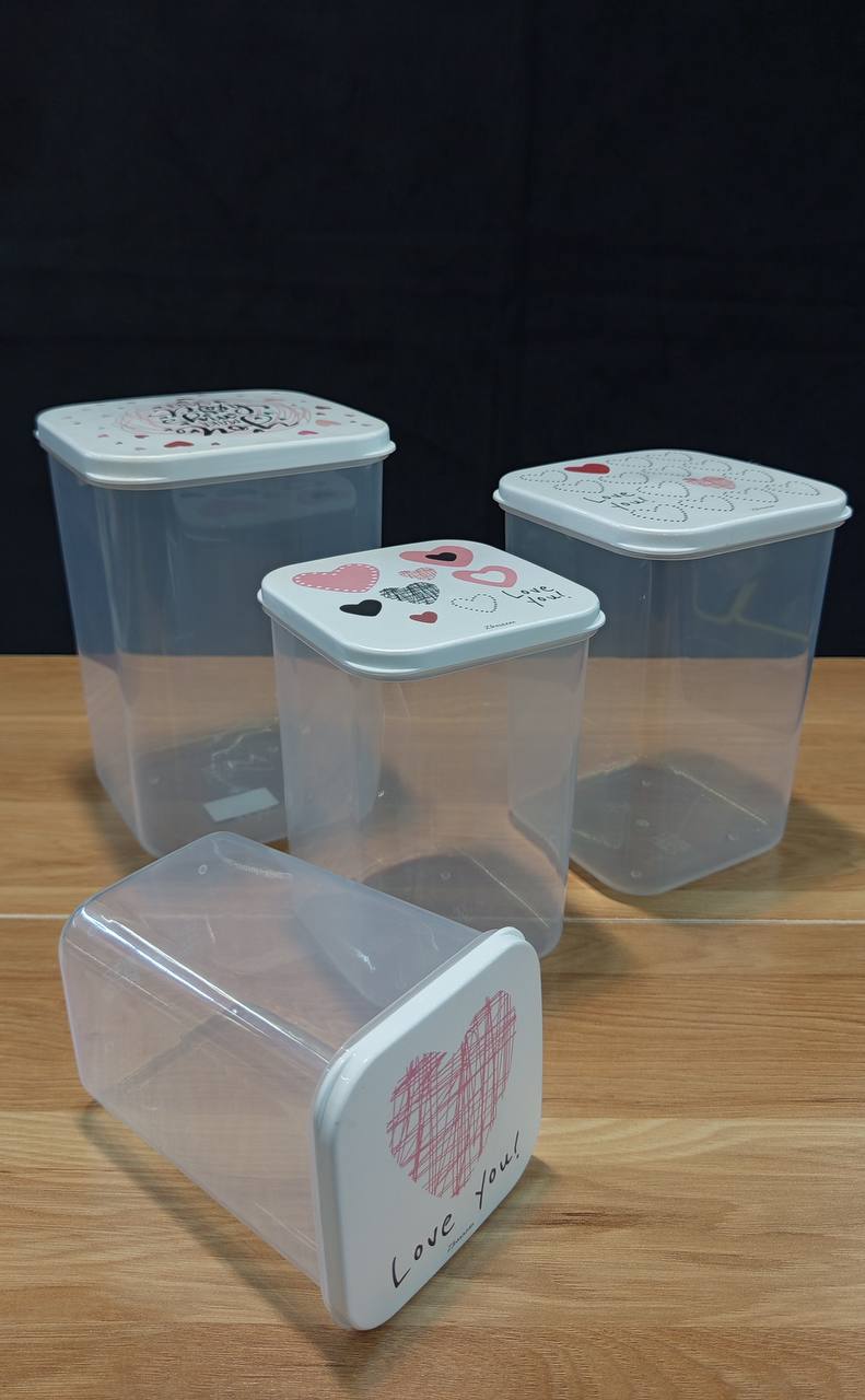 ست ظرف غذا بارانا مربع بلند کد 39025