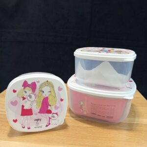 ست ظرف غذا مربع بزرگ بارانا کد 39040