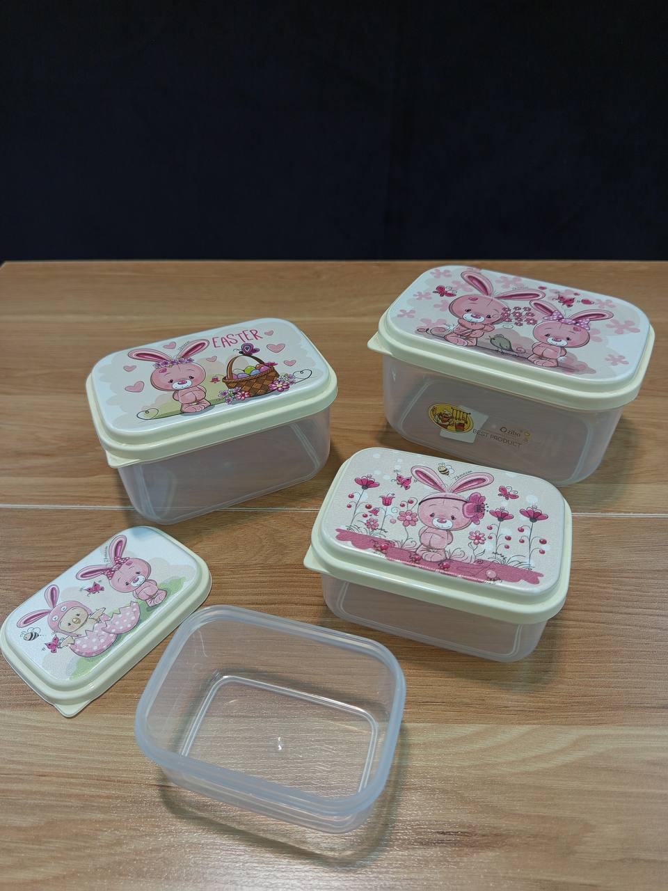 ست ظرف غذا پلاستیکی مستطیل بارانا کد 39030