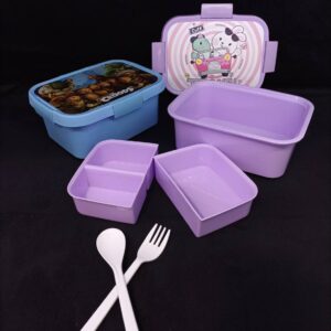 ظرف غذای مستطیل کودک مدل گاپانا کد 39044