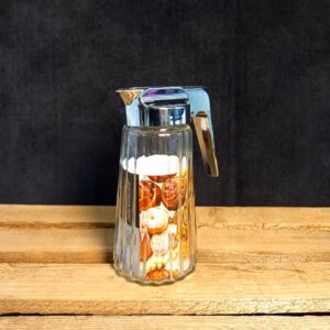 جا شکری دسته دار شیشه ای آبکاری کروم کد 3961-5