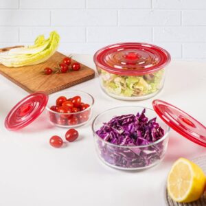 ظرف غذا درب دار 3 عددی دلژین کد 3565-5