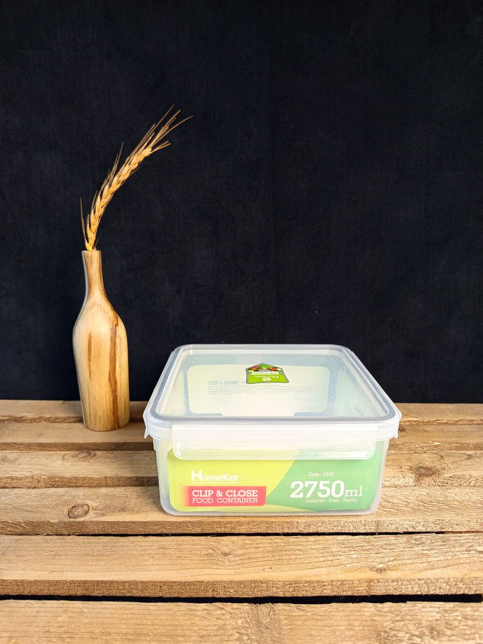 ظرف فریزری مربع کوتاه 2750 میلی لیتر کد 3468-5