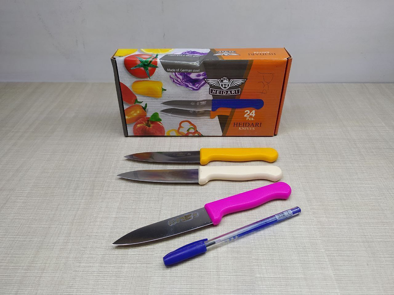 چاقو دم دستی ساده p49 بسته 24 عددی